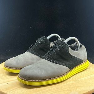 Cole Haan Lunarlon Grand Leather Oxford Shoes Brown/ Green Men’s Size 8